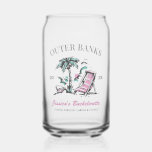 Beach Bachelorette Party Custom Bridesmaid Gift Can Glass<br><div class="desc">Make a splash at your upcoming bachelorette party with this stunning beach bachelorette party personalised merchandise. Whether you're celebrating a bach trip, a girls' vacation, or a best friends' holiday, this custom beach bachelorette party merchandise is the perfect addition to your unforgettable getaway. Add a personal touch to your bachelorette...</div>