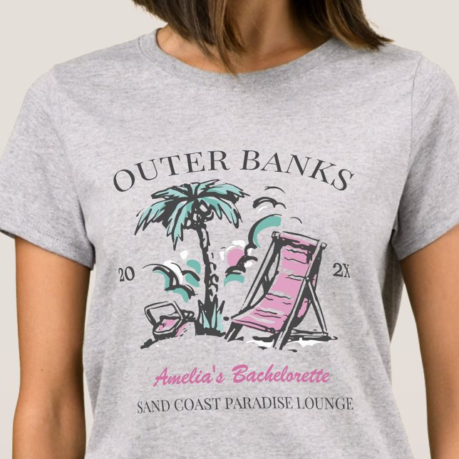 Beach Bachelorette Party Destination Wedding T-Shirt (Creator Uploaded)