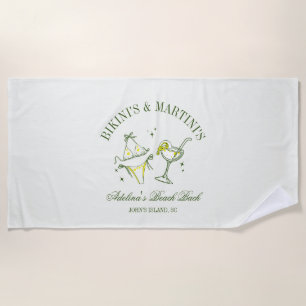 Beach Bachelorette Party Favour Social Club Towel