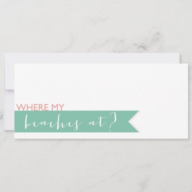 Beach Bachelorette Party Invitation (Front)