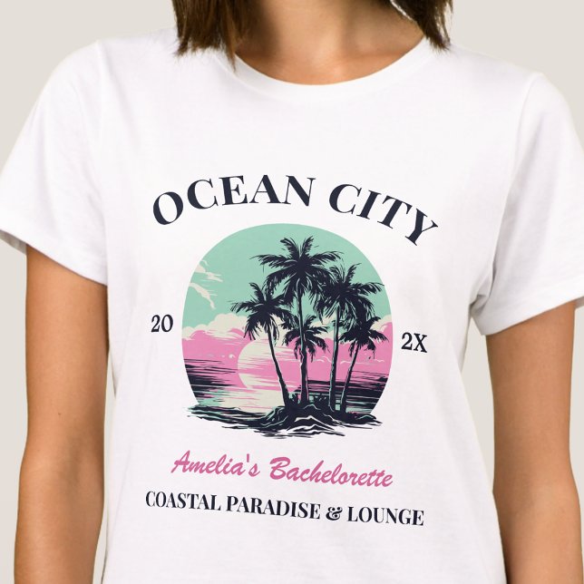 Beach Bachelorette Party Matching Girls Weekend T-Shirt (Creator Uploaded)
