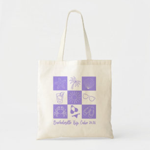 Beach Bachelorette Purple Tote Bag
