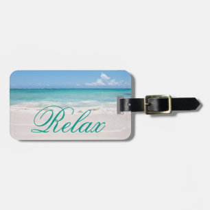 Beach Backgroud Luggage Tag