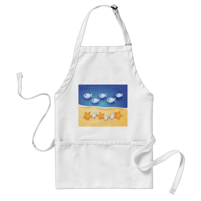 Beach background, apron (Front)