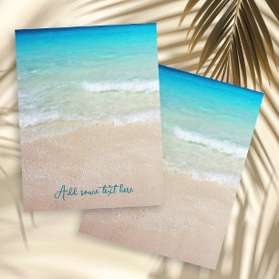 Beach Background Double Sided Blank Wedding Paper