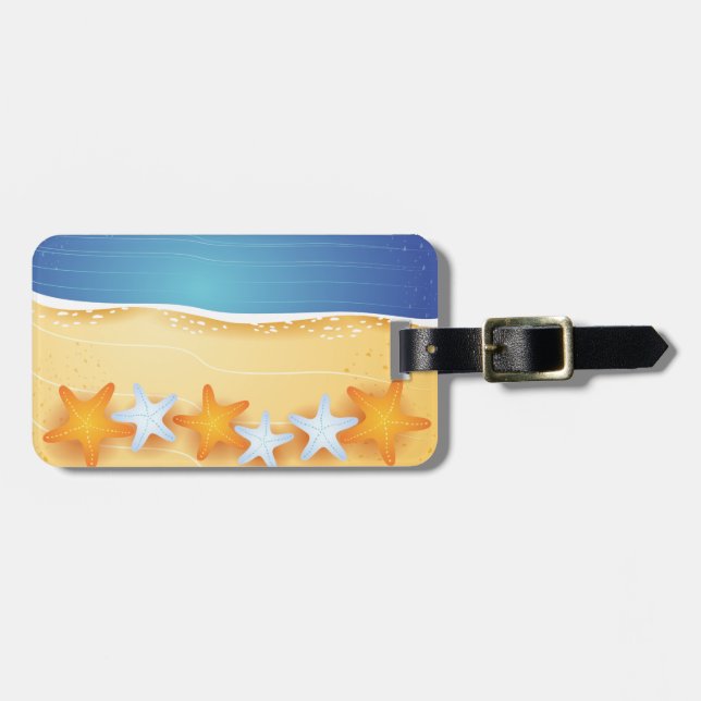 Beach background, tag (Front Horizontal)