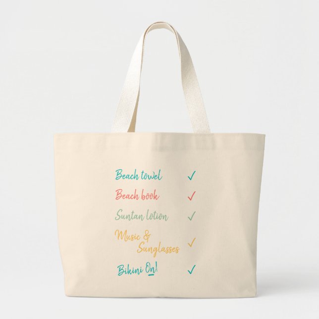 Beach Bag Checklist (Front)
