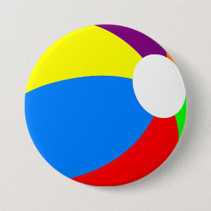 Beach Ball 7.5 Cm Round Badge