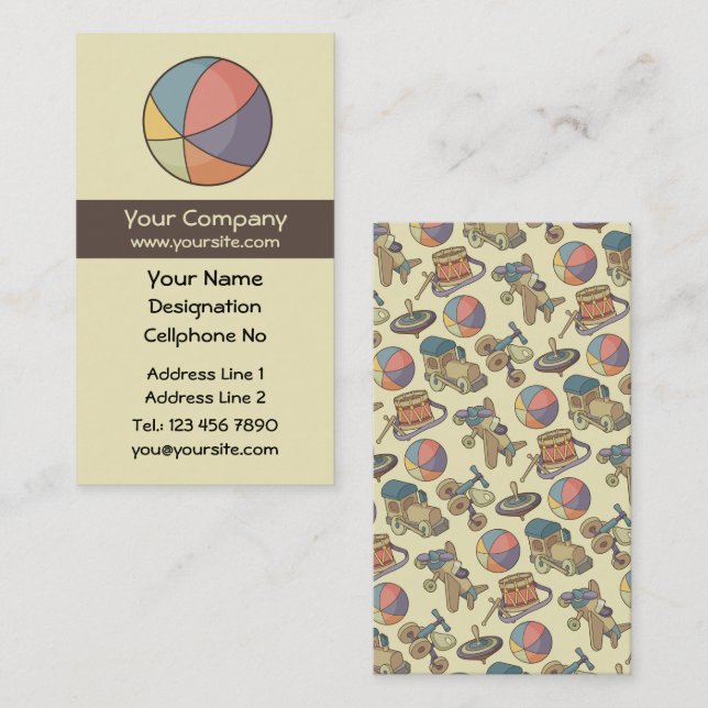 Beach Ball Business Card (Front/Back)