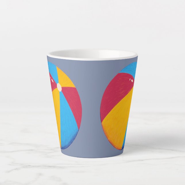 Beach Ball Latte Mug (Front)