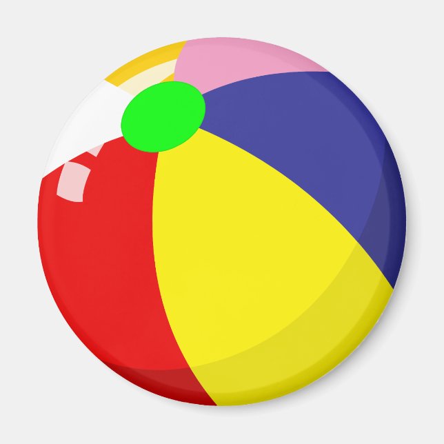 Beach Ball Magnet (Front)