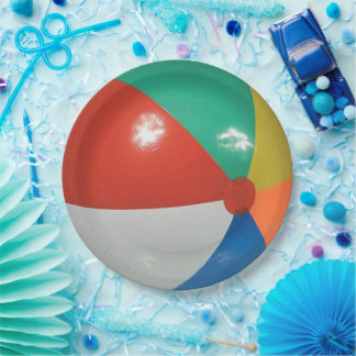 Beach Ball Paper Plate