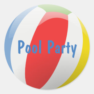 Beach Ball Party Envelope Seal