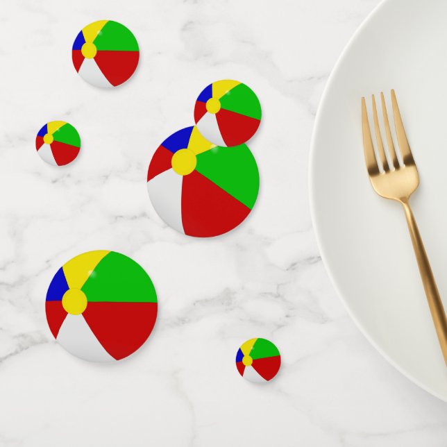 Beach Ball Pool Party  Table Confetti (Group)