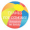 Beach Ball Pool Party Thank You Sticker