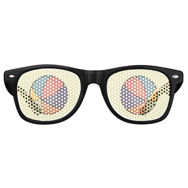 Beach Ball Retro Sunglasses (Front)