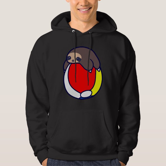 Beach Ball Sloth Hoodie (Front)