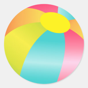 Beach Ball Summer Time Fun Sticker