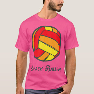 Beach Baller Saturated Sunset Volleyball T-Shirt