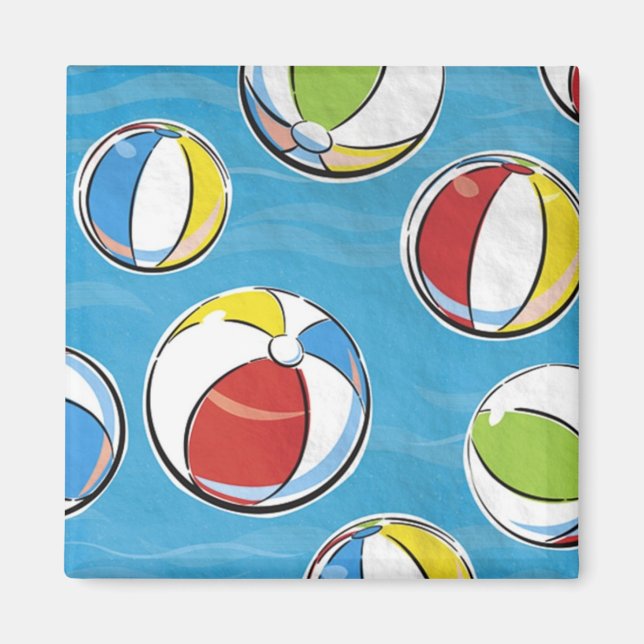 Beach Balls Magnet (Front)