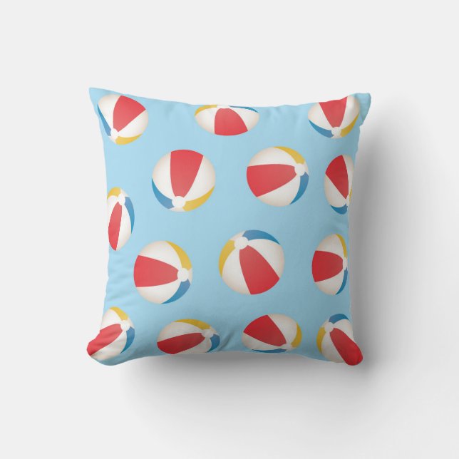 Beach Balls Pattern Cushion (Front)