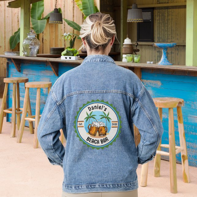 Beach Bar Beers Denim Jacket (Creator Uploaded)