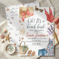 Beach Bash Bridal Shower Flat Swimsuit