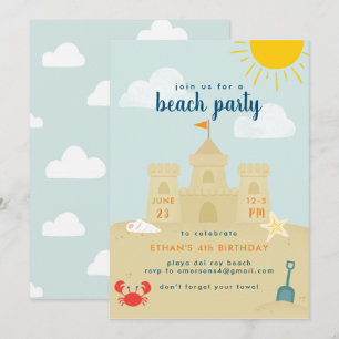 Beach Bash Invitation