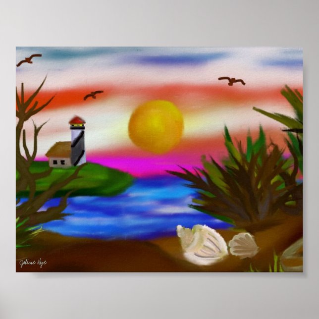 Beach Bay Escape Poster (Front)