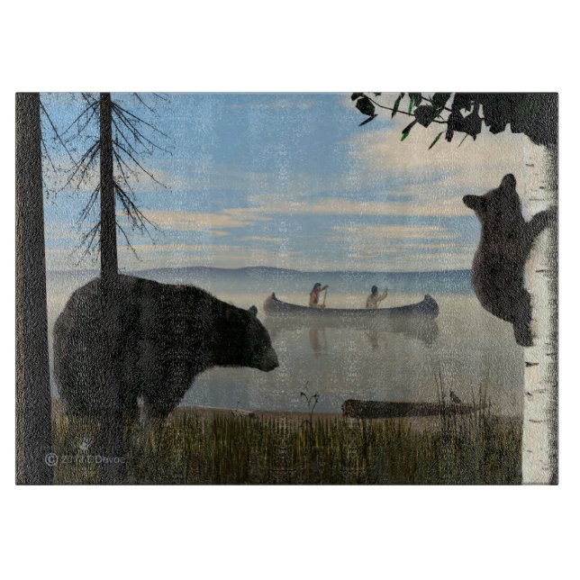 Beach Bears Cutting Board (Front)