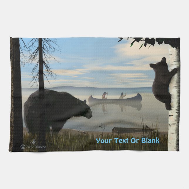 Beach Bears Tea Towel (Horizontal)