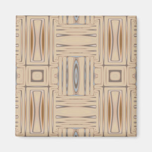 Beach Beige Geometric Magnet