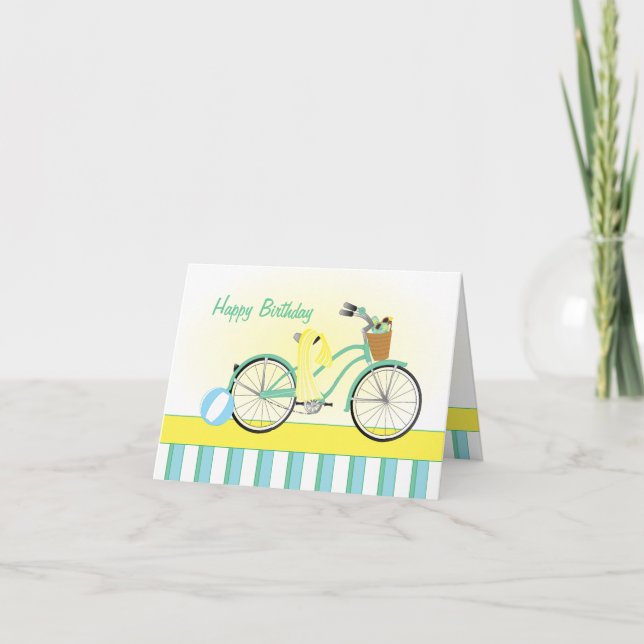 Beach Bicycle Card (Front)