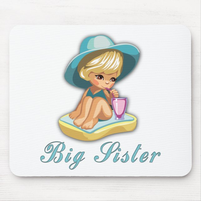 Beach Big Sister Mouse Pad (Front)
