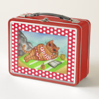 Beach Bikini Cat Lunchbox