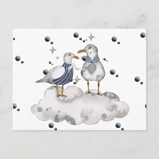 Beach Birds Postcard (Front)