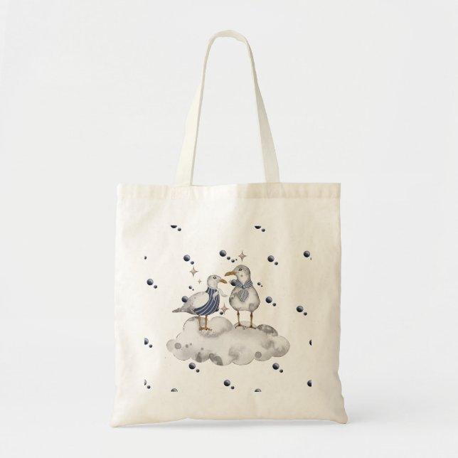 Beach Birds Tote Bag (Front)