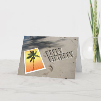 Beach Birthday Card