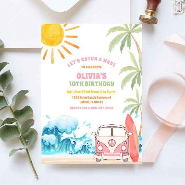 Beach Birthday Party Invitation (Creator Uploaded)
