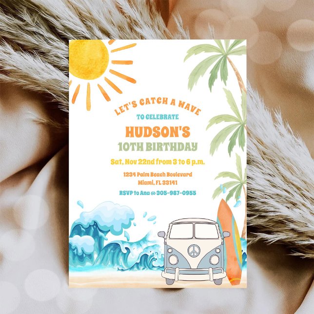 Beach Birthday Party Invitation (Creator Uploaded)