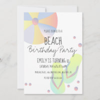 Beach Birthday Party Pool Flip Flop Ball