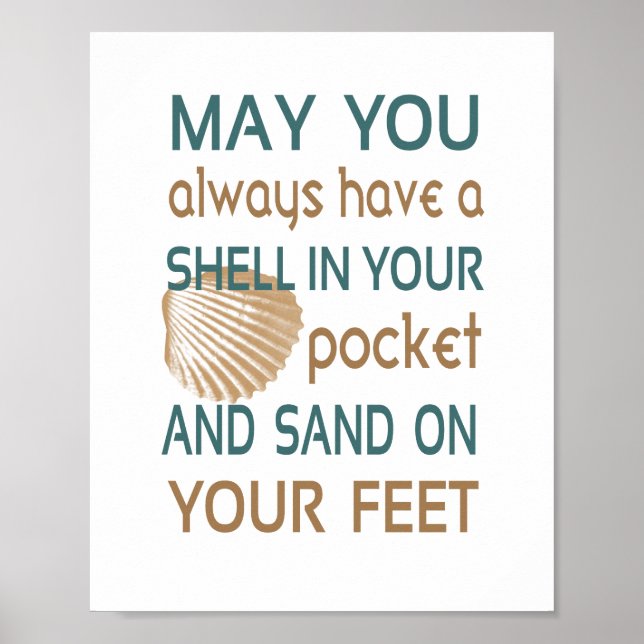 Beach Blessing (standard picture frame size) Poster (Front)