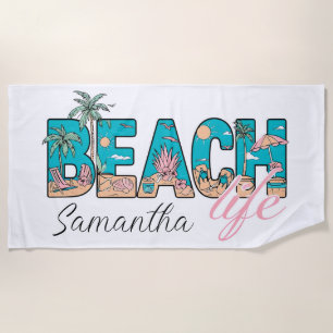 Beach Bliss: A Personalised Escape Towel