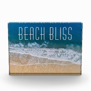 Beach Bliss Motivation Tropical Dream Customizable Photo Block