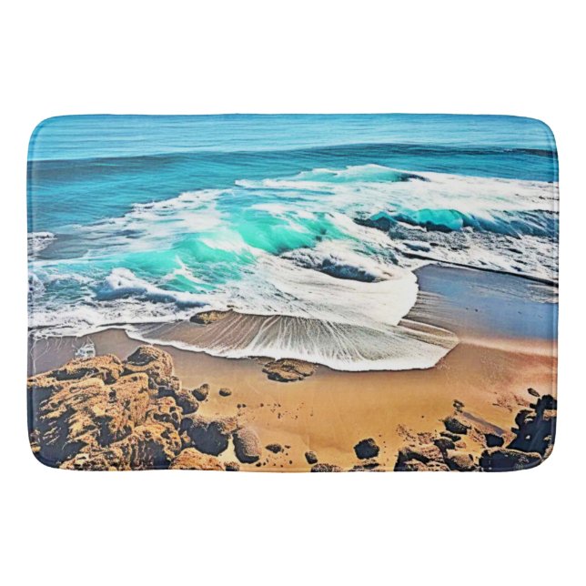 Beach Bliss: Ocean View Bath Mat (Front)