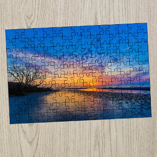 Beach Blue Hour Beaufort SC Jigsaw Puzzle