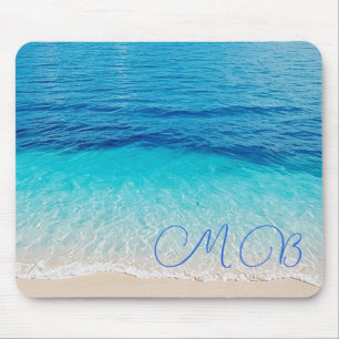Beach Blue Ocean Aqua Sea Sky Vacation Mouse Pad