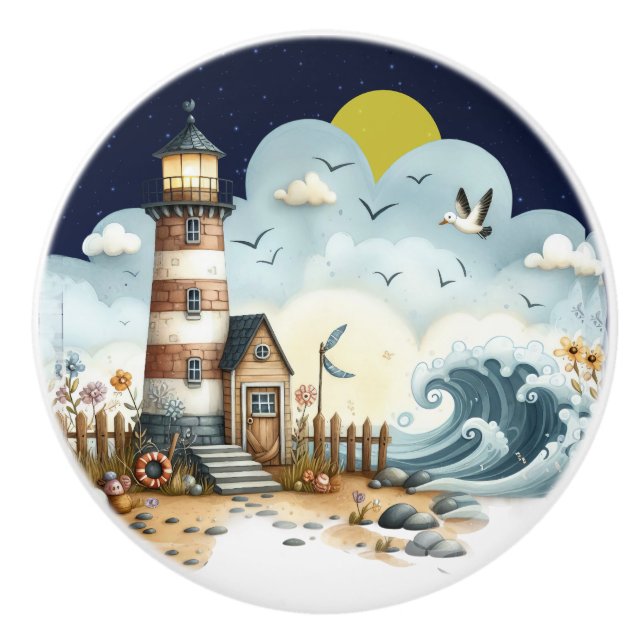 Beach Blvd. Beach  Ceramic Knobs (Front)