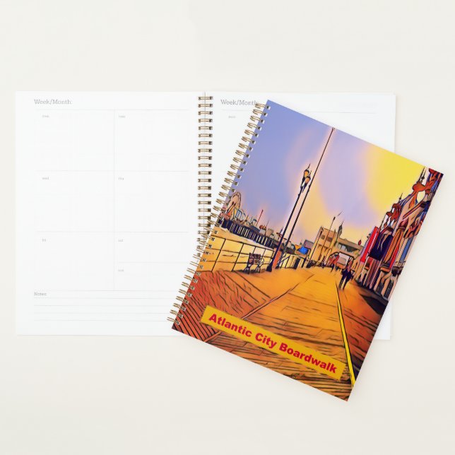Beach Boardwalk Pop Art  Planner (Display)