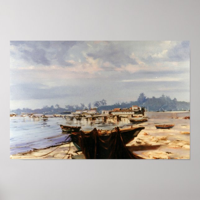 Beach boat poster (Front)